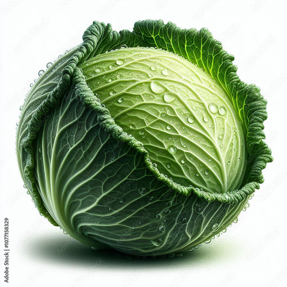 Obraz premium cabbage isolated on white background