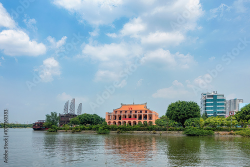 Nha Rong Wharf, a historical site located at the confluence of the Saigon River and Ben Nghe Canal, where President Ho Chi Minh left Vietnam in 1911.