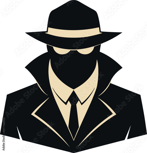 Anonymous icon an incognito person vector image Shilouette