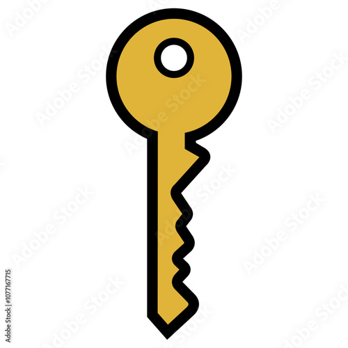 Key Isolated On White