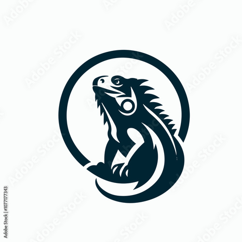 iguana logo illustrated