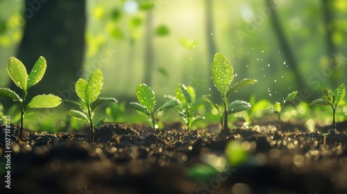young plant seeds