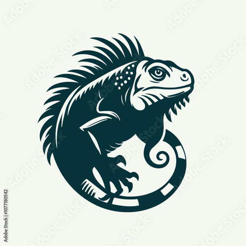 iguana logo illustrated
