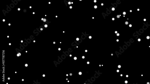 Rising bubbles vertical motion graphics with Black background