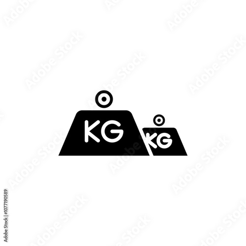 Weight icon logo sign set vector outline