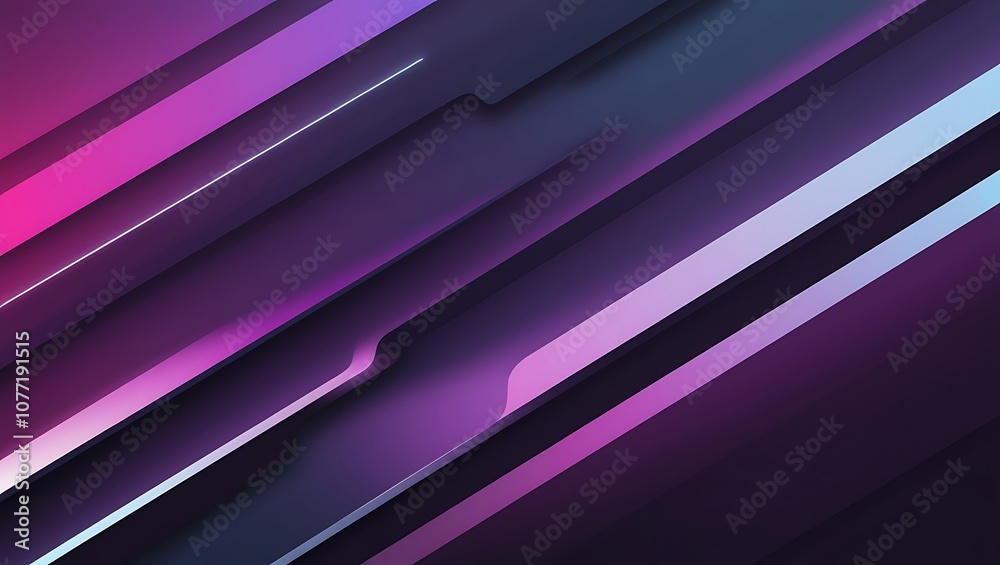 Obraz premium Abstract background with glowing lines. Generative Ai.