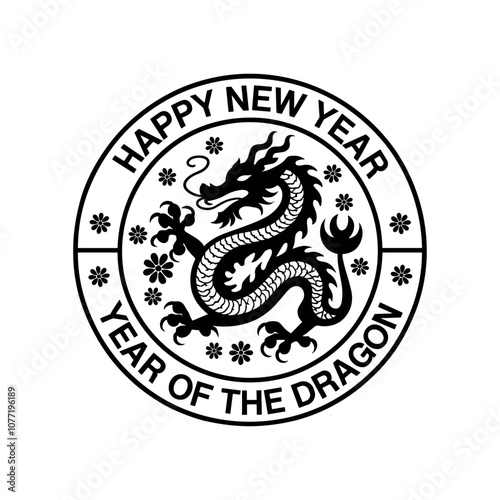 Happy chinese new year dragon t-shirt vector design