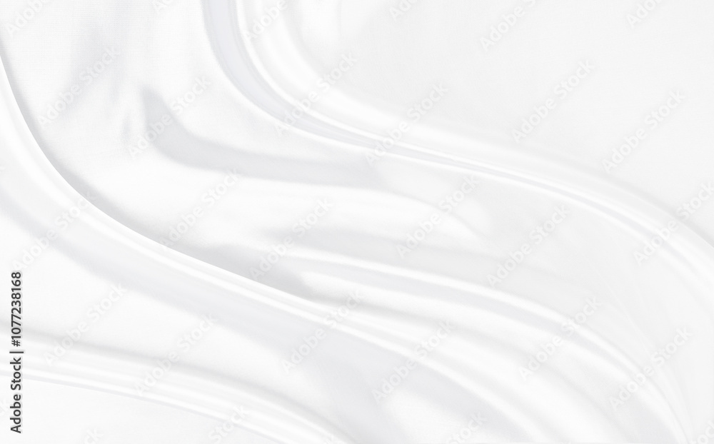 Fototapeta premium White gray satin texture that is white silver fabric silk background with beautiful soft blur pattern natural.