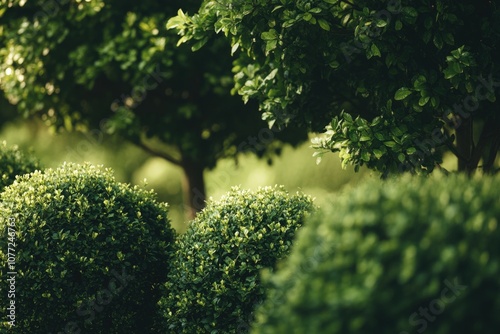 A group of shrubs growing closely together