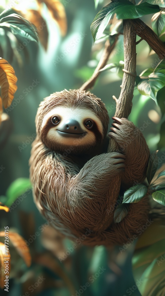 Obraz premium Playful 3D wildlife character collection