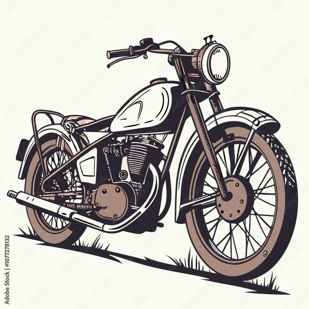 Fototapeta premium motorcycle isolated on white