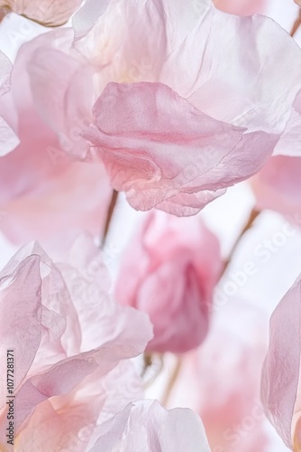 Soft and Delicate Abstract Watercolor Roses on White Background for Spring or Wedding Decorations Generative AI