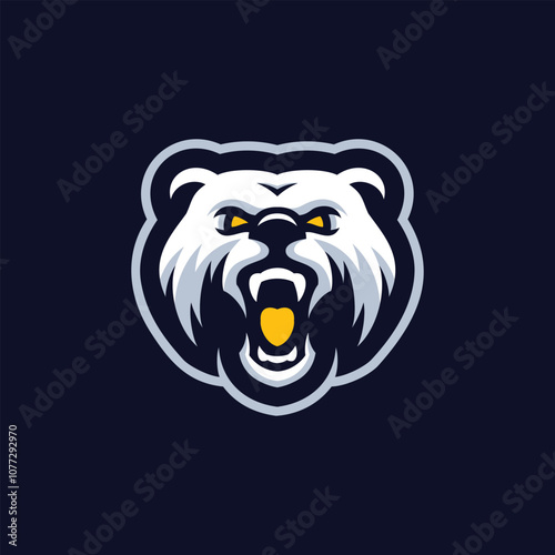 Angry Bear Mascot Logo for Gaming and Esports