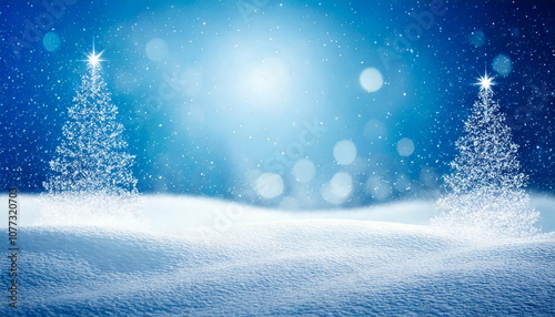 Abstrakcyjne zimowe tło. Generative AI