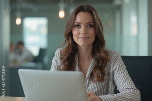 businesswoman working in office