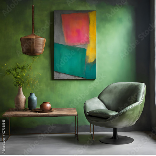 MINIMAL FURNISHING AND DESIGN SHADES OF GREEN 3  photo