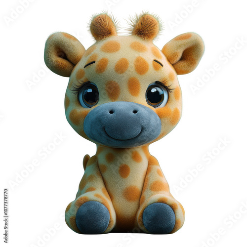 Cute and Cuddly Giraffe Plush Toy photo