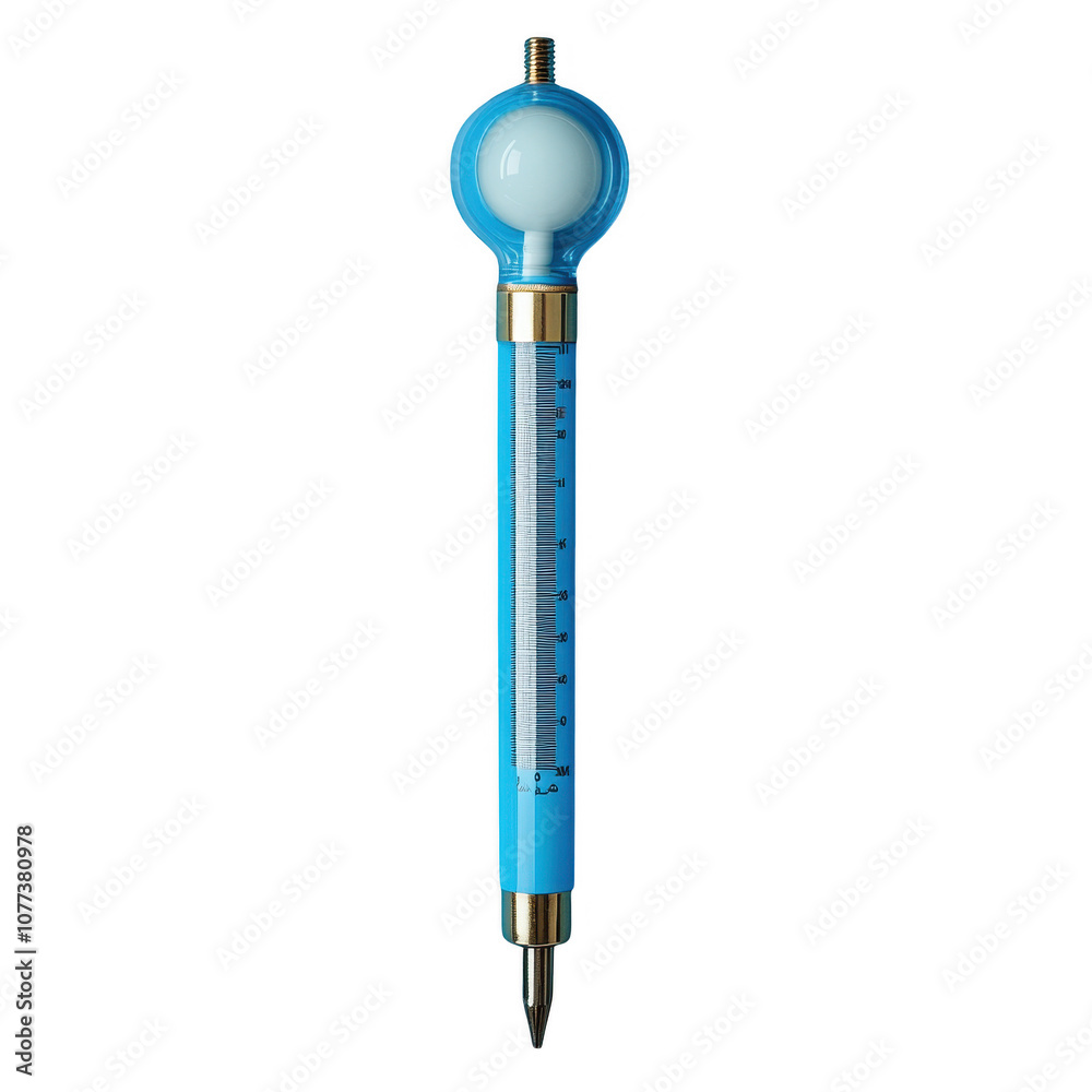 Aqua Blue Mechanical Pencil with Measuring Scale Aqua Blue Mechanical Pencil with Measuring Scale