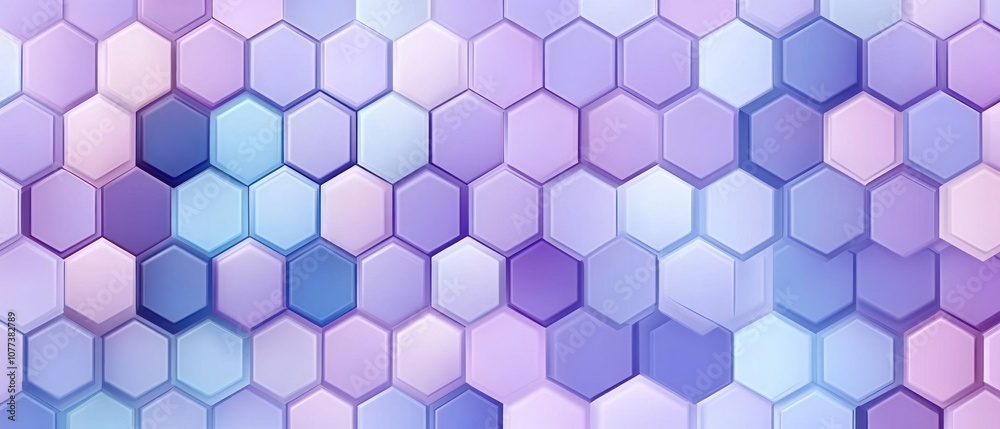 A patterned design featuring hexagonal shapes in varying shades of purple and blue. A patterned design featuring hexagonal shapes in varying shades of purple and blue.