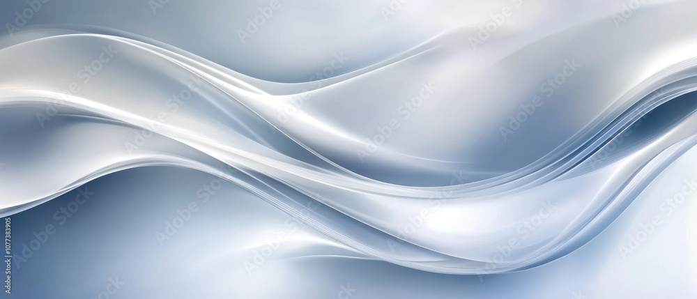 Soft, flowing abstract design with gentle curves and a serene color ...