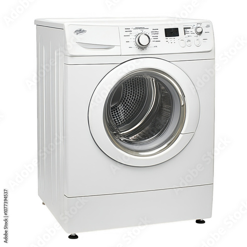Sleek and Efficient Washing Machine in White