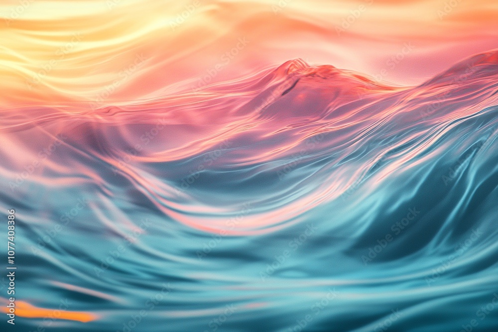 Flowing abstract curves with translucent layers, pastel gradients, smooth edges Flowing abstract curves with translucent layers, pastel gradients, smooth edges