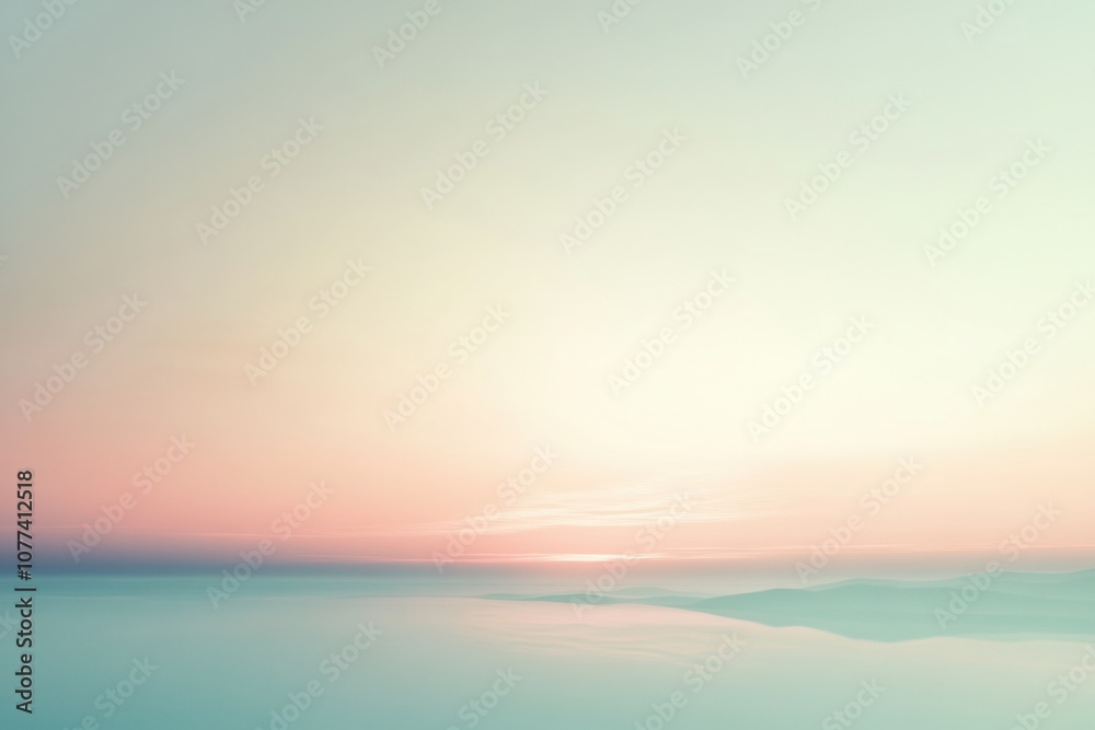 Soft pastel colors blend seamlessly in an abstract composition, reflecting the calmness of twilight over a tranquil landscape. Generative AI Soft pastel colors blend seamlessly in an abstract composition, reflecting the calmness of twilight over a tranquil landscape. Generative AI