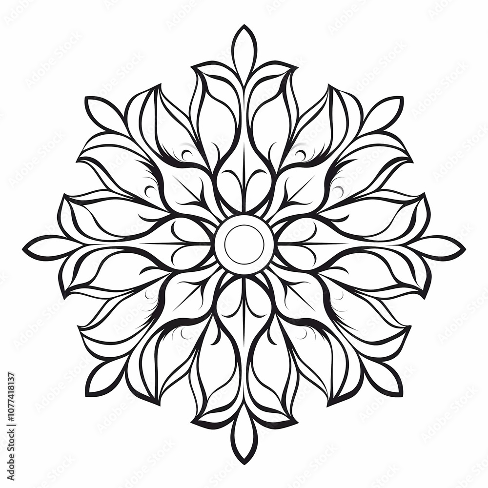 Snowflake on white background Snowflake on white background