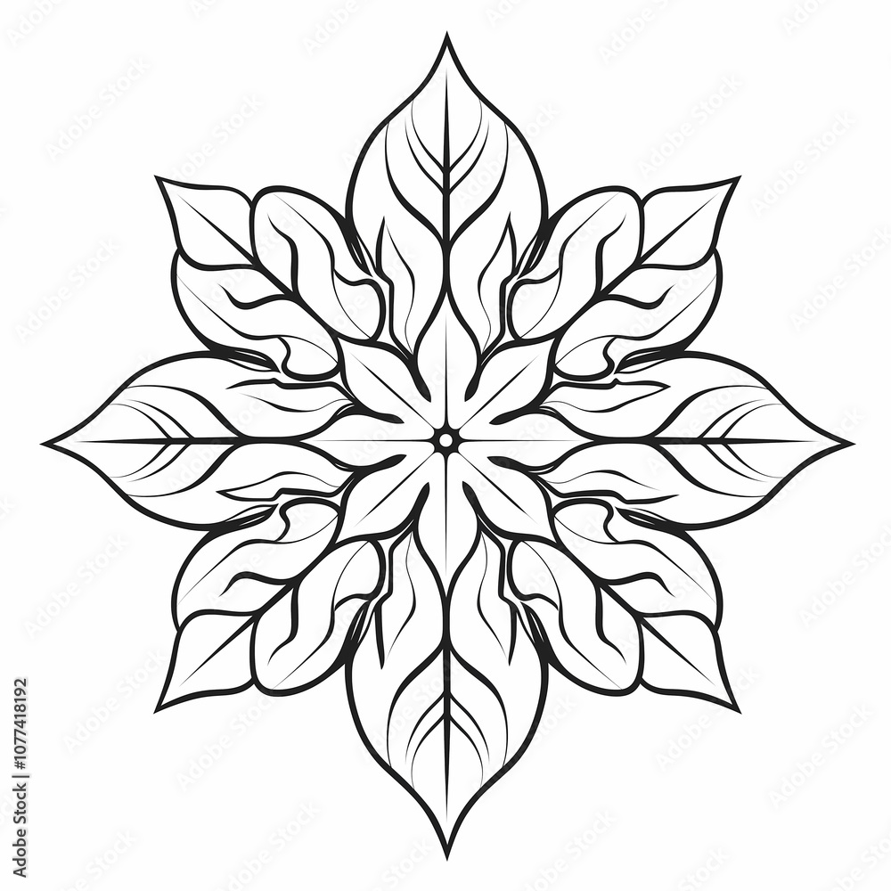 Snowflake on white background Snowflake on white background
