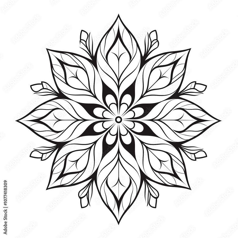 Snowflake on white background Snowflake on white background