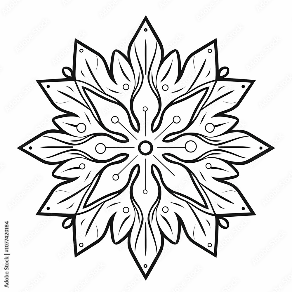 Snowflakes on a white background Snowflakes on a white background