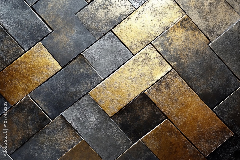 Modern wallpaper with a metallic texture and sharp angular lines. Modern wallpaper with a metallic texture and sharp angular lines.