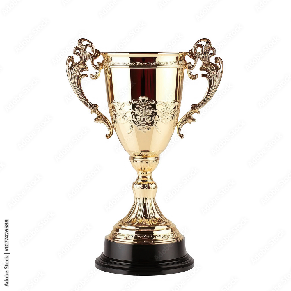 Golden Trophy with Elegant Design Golden Trophy with Elegant Design