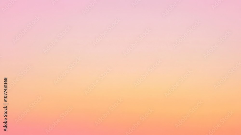 Naklejka premium beautiful gradient from soft orange to pastel pink for a vibrant yet soft look