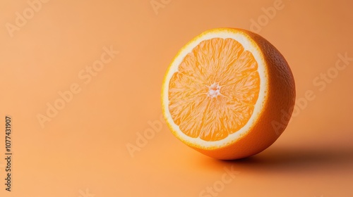 vibrant soft orange solid color background with no texture