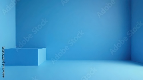 vibrant blue solid color background with a smooth and clean finish