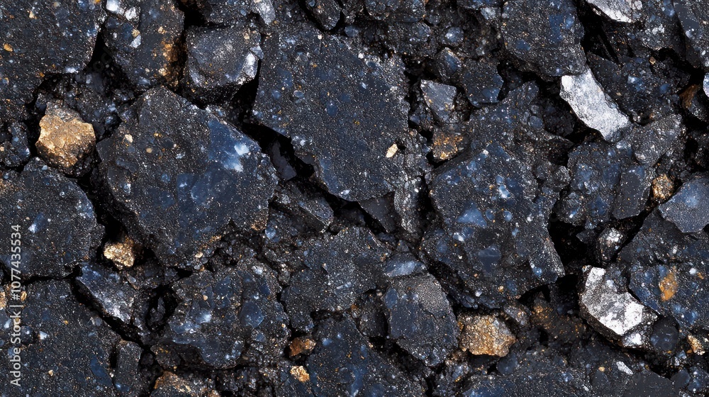 Close-up texture of broken asphalt pavement with small stones. Close-up texture of broken asphalt pavement with small stones.