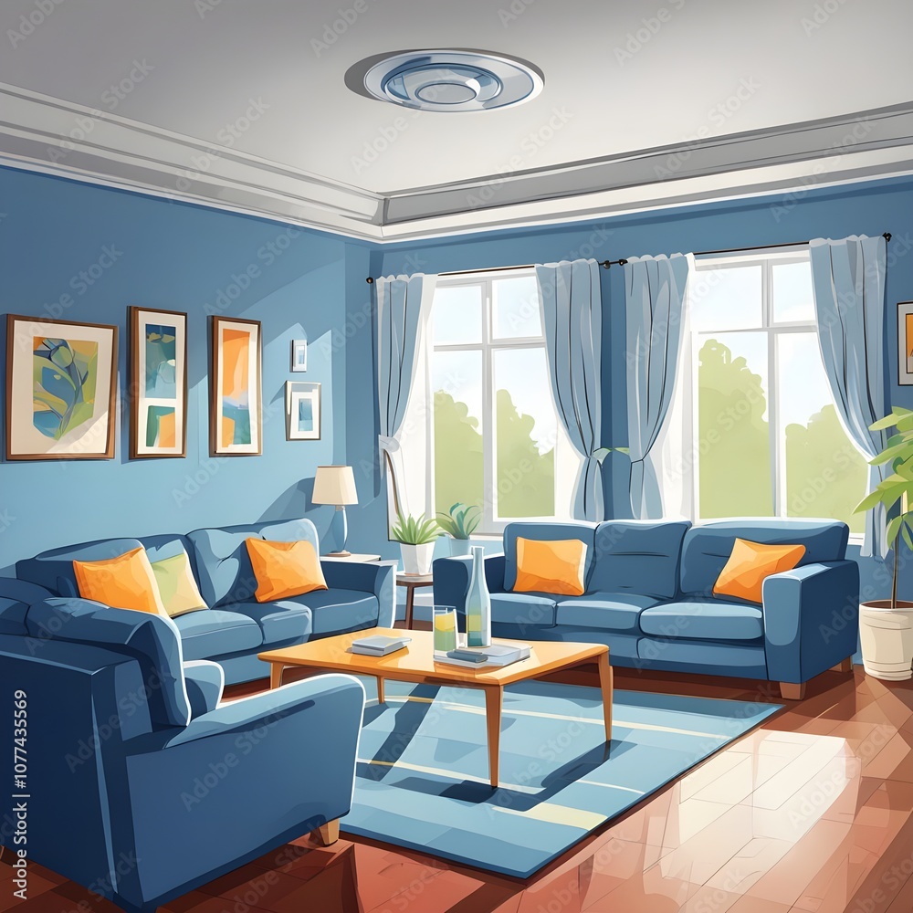 Fototapeta premium modern living room