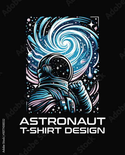 Astronaut Vector T Shirt Design