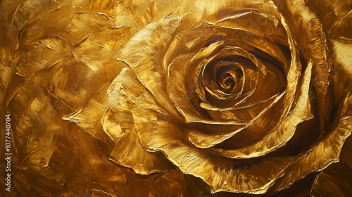 Soft metallic gold texture offers a luxurious rosetoned background photo