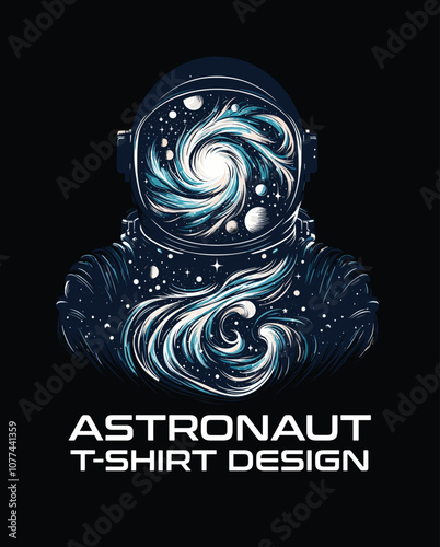 Astronaut Vector T Shirt Design