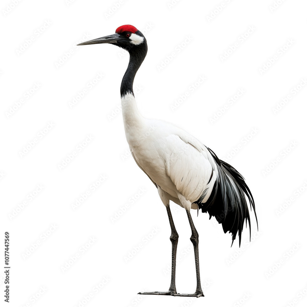 Majestic Crane: A Striking Avian Portrait Majestic Crane: A Striking Avian Portrait
