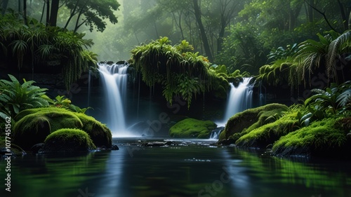 Serene Waterfall