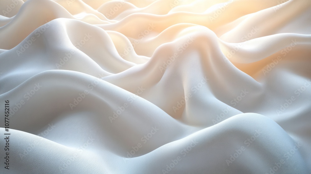 Obraz premium flowing white cloth background