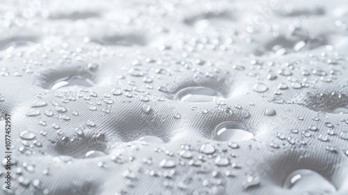 Graph illustrates a hygroscopic fabric pad that allows water droplets to flow through it, demonstrating a sanitary absorbent fabric pad. photo