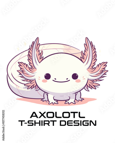 Axolotl Vector T Shirt Design