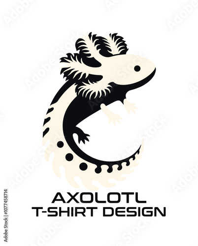 Axolotl Vector T Shirt Design