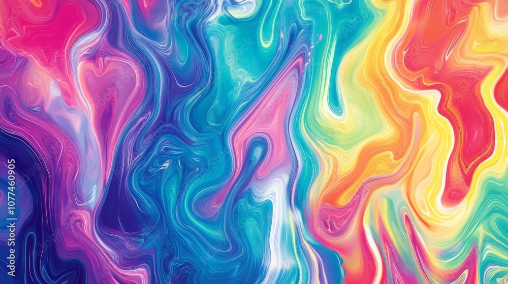 rainbow swirl background, psychedelic
