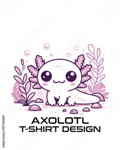 Axolotl Vector T Shirt Design