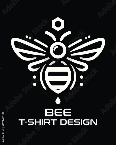 Bee Vector T Shirt Design